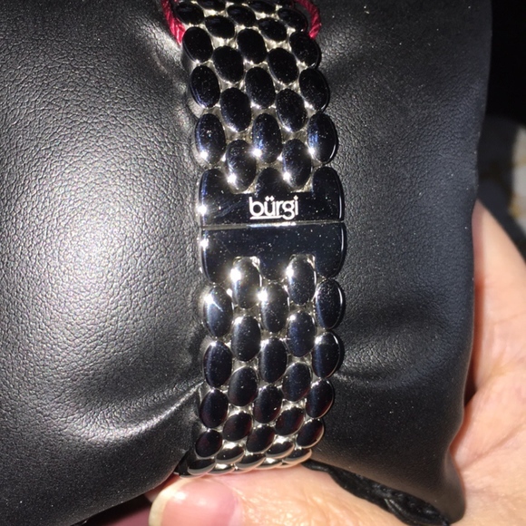 Silver Swarovski Crystal Peacock Feather Pattern - Picture 4 of 4